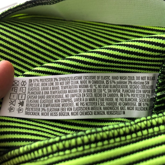 Ribbed Neon Green Fitted Mini - Picture 4 of 4